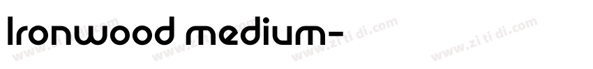 Ironwood medium字体转换